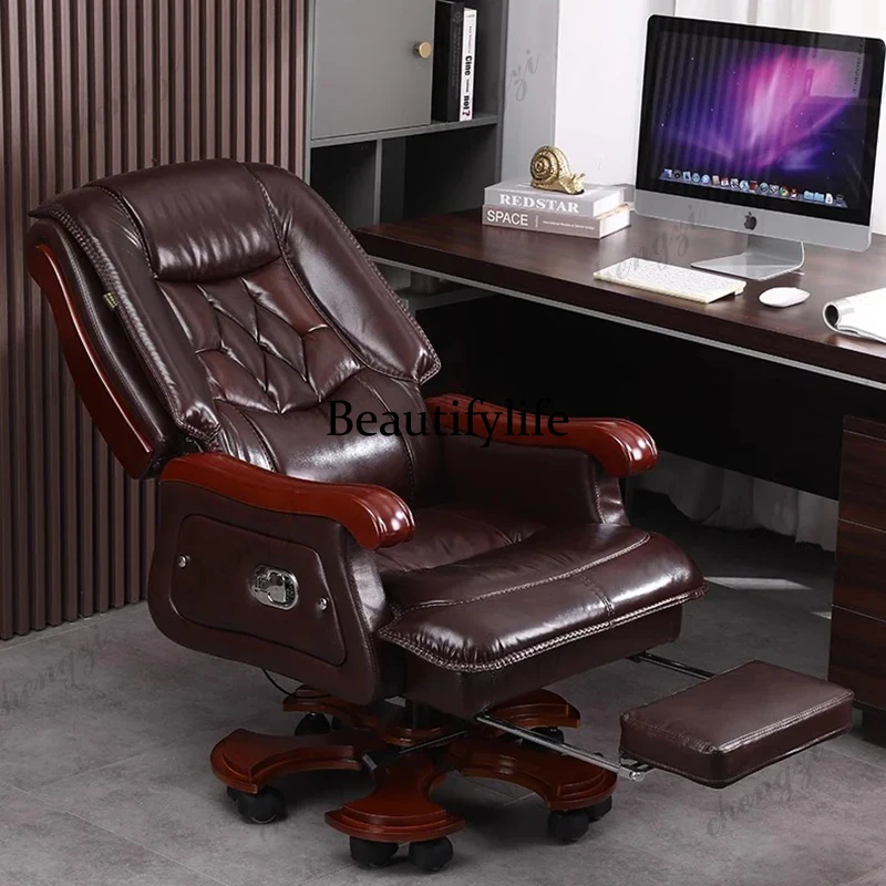 Office Furniture First - Deri Sandalye Birinci Katman Sığır Derisi