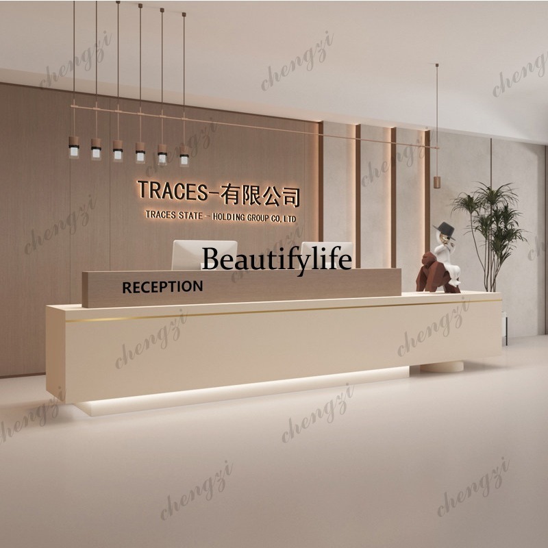 Office Furniture Company - PPP Lüks Modern Resepsiyon Masaları Endüstriyel