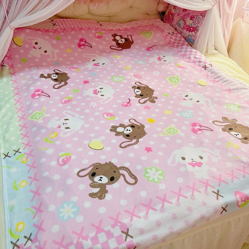 Office Furniture Direct - Sevimli Sugarbunnies Mercan Peluş Battaniye Ofis