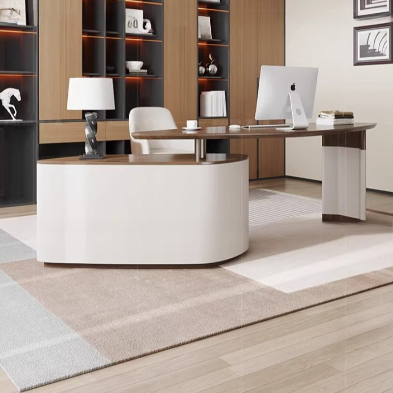 Office Furniture Services - Ayarlanabilir Yönetici Ofis Masası Rafları L