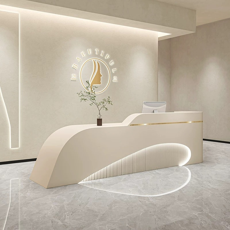 Office Furniture Store - İskandinav Lüks Güzellik Salonu Resepsiyon Masası