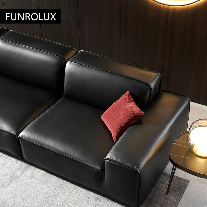 Büyük Siyah Inek Deri Kanepe O - Office Furniture First incelemesi ve fiyatı