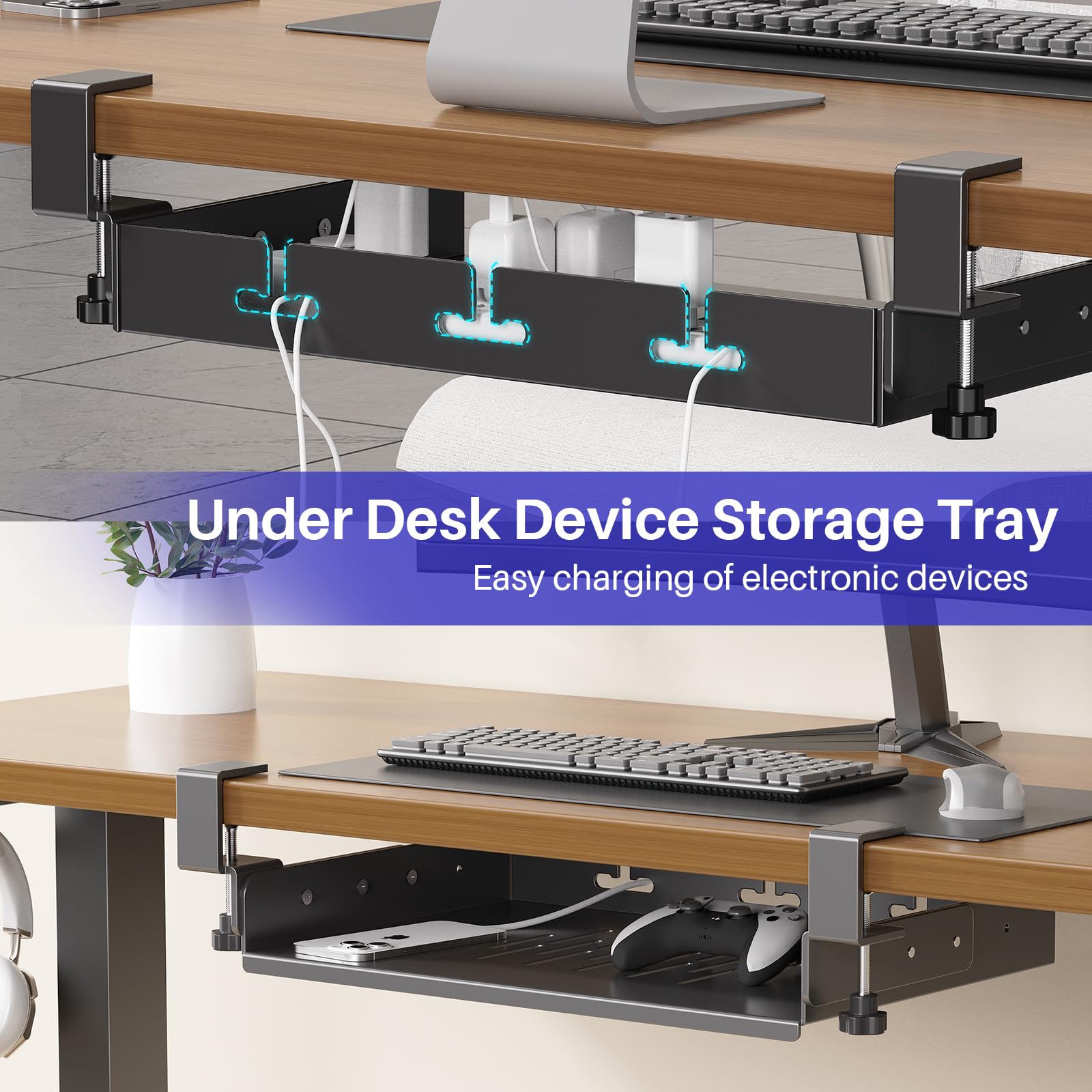Masa Altına Monte Edilebilen D - Cable Tray Under Desk incelemesi ve fiyatı
